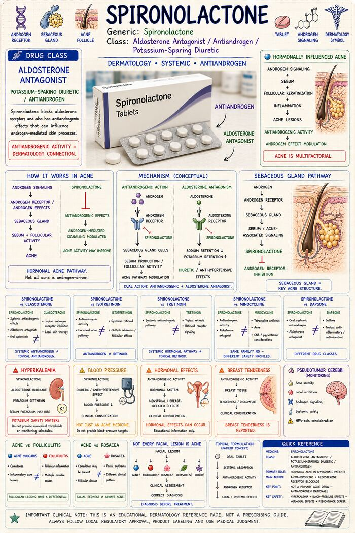 Handbook sample page — Spironolactone — Aldosterone antagonist